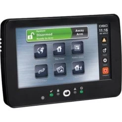 DSC HS2TCHPROBLK PowerSeries Pro 7" Hardwired Touchscreen Alarm Keypad