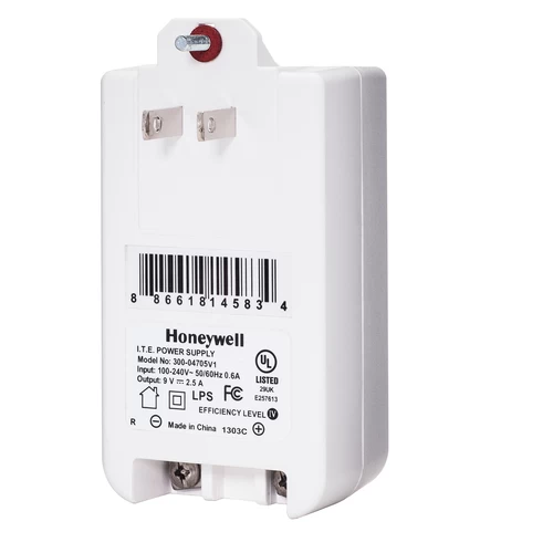 Honeywell Home 300-04705V1 9VDC Plug-In Power Transformer For Lyric And Lynx Panels