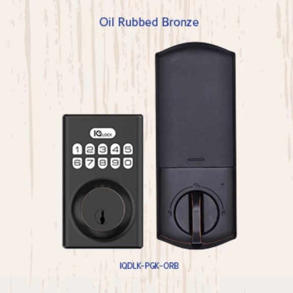 Qolsys IQ Lock IQDLK-PGK-ORB PowerG Door Lock With Oil Rubbed Bronze
